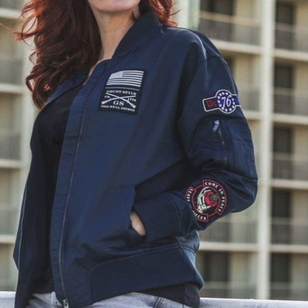 Women's Grunt style Bomber Jacket NWT